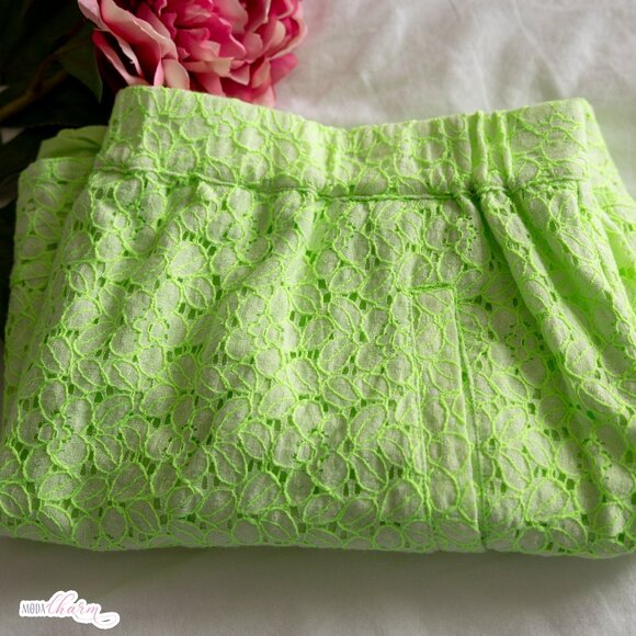 J. Crew Green Floral Eyelet Skirt - Picture 4 of 4